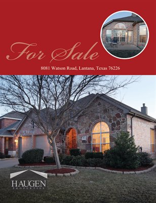 Haugen Properties -  8081 Watson Road, Lantana, Texas76226 