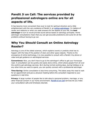 Best Pandit Ji On Call: Puja, Horoscope, Remedies