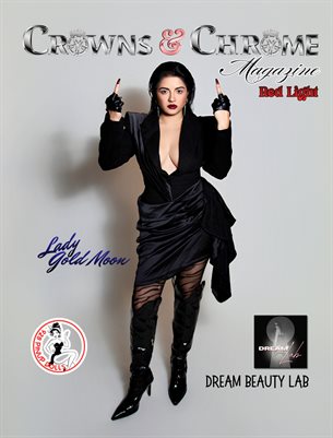 Crowns & Chrome Red Light Lady Gold Moon
