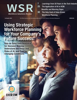 WSR | Workforce Solutions Review | 2023 Q1 | VOL 14 | ISS 1