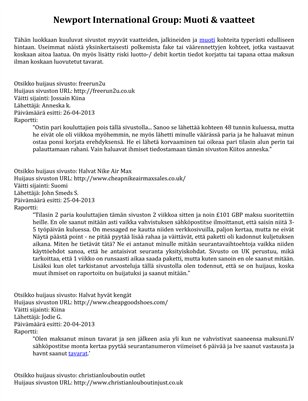 Newport International Group: Muoti & vaatteet