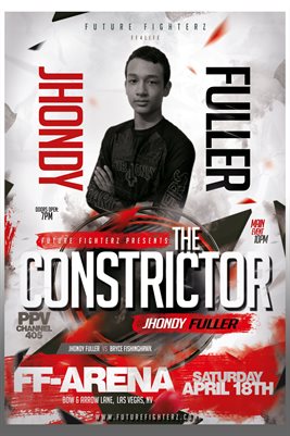 Jhondy Fuller Arena Red Poster