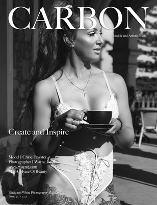 Carbon Black and White Photography Magazine - Art Nude and Boudoir Edition 40