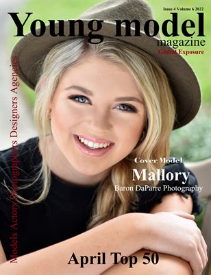Young Model Magazine April Top 50 Issue 4 Volume 6 2022