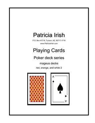 010 Patricia Irish Playing Cards mageus decks orange, red, white 2