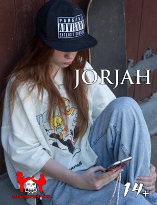 Jorjah - Petite Aussie Redhead Skater Teen with Freckles in Jeans Proudly Wears Her "Parental Advisory Explicit Content" Hat