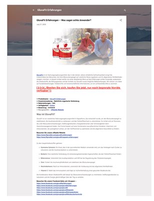 GluvaFit Erfahrungen – Was sagen echte Anwender?