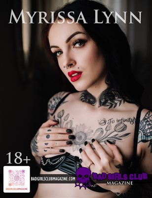 Myrissa Lynn - Sexy Tattoo Inked Goth Alternative Brunette Busty Babe from Canada Teases You in Boudoir in the Bedroom