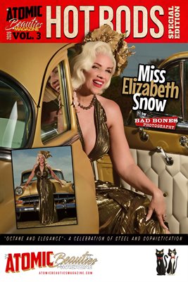 Atomic Beauties Magazine - Hot Rods Special Edition 2026 Vol 3 Miss Elizabeth Snow Cover Poster