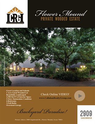 2909 Sagebrush Dr., Flower Mound, TX 75022 - Callahan Realty Group