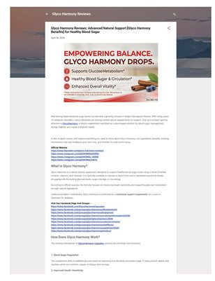 Glyco Harmony Reviews and Complaints – Balance Glucose Naturally [Does Glyco Harmony Work]