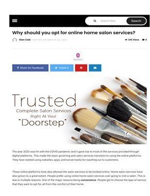 Salon at Home Services
