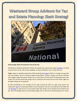 Westward Group Advisors for Tax and Estate Planning: Skatt Strategi