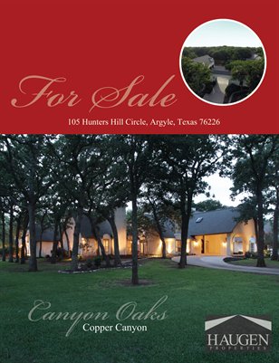 Haugen Properties -  105 Hunters Hill Circle, Argyle, Texas 76226  
