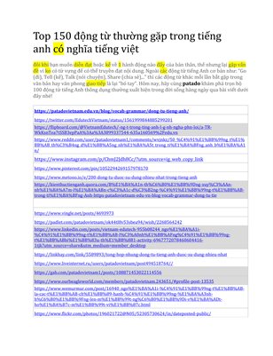 Top 150 động từ thường gặp trong tiếng anh có nghĩa tiếng việt