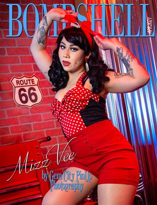 BOMBSHELL Magazine April 2021 BOOK 2 - Mizz Vee Cover