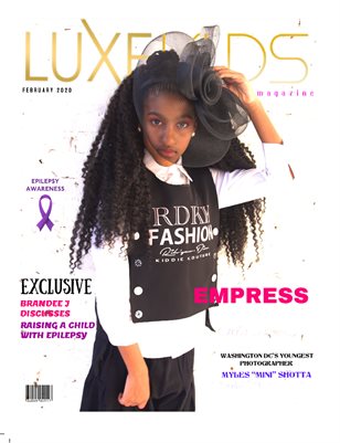 FEBRUARY LUXE KID COVER MODEL: EMPRESS GIDDINGS