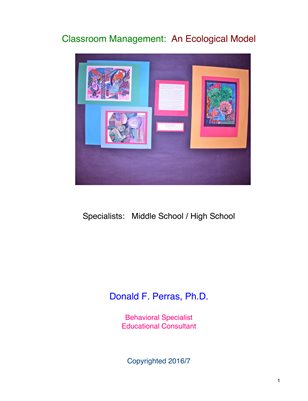 Classroom Management: An Ecological Model: Specialists 