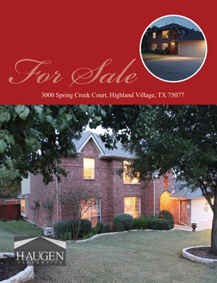 Haugen Properties -  3000 Spring Creek Court, Highland Village, TX 75077 