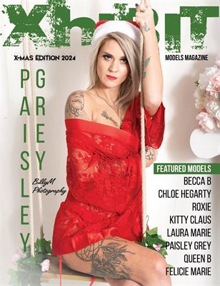 Xhibit Mag X-Mas Edition 2024 Front Cover Model: Paisley Grey