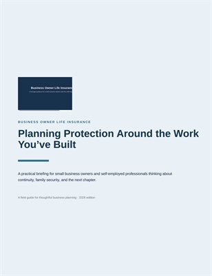 Business Owner Protection Planning