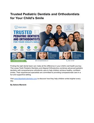 Trusted Pediatric Dentists and Orthodontists for Your Child's Smile