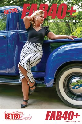 2025, Retro Lovely Fab40+ VOL-02, Miss Gigi L'Amour, Cover Poster