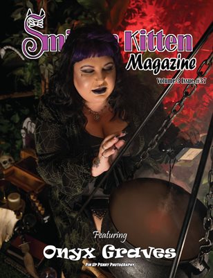 Smitten Kitten Pinup Magazine Cover 3 Onyx Graves October 2024 Volume 3 Issue 37