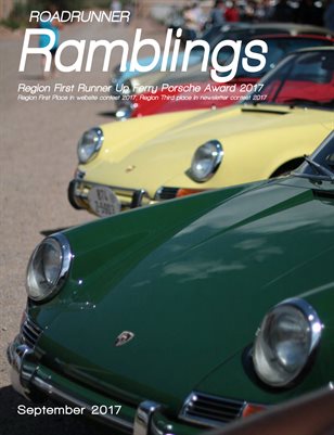 Roadrunner Ramblings, September 2017