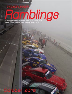 Roadrunner Ramblings, October 2018