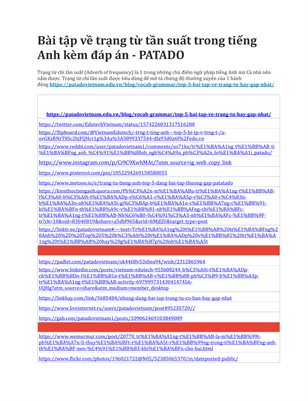 5 dạng bài tập trạng từ hay gặp trong đề thi