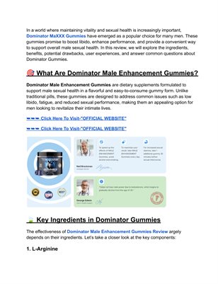 Dominator MaXXX Gummies