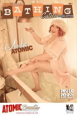 Atomic Beauties Magazine: Bathing Cuties Special Edition Vol 1 Amber Atomic Cover Poster