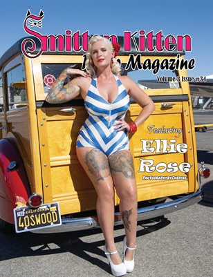 Smitten Kitten Pinup Magazine Cover 3 Ellie Rose September 2024 Volume 3 Issue 34