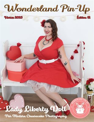 Wonderland Pin-up Février 2025 édition 12 Lady Liberty Doll en couverture