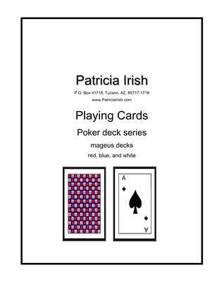 020 Patricia Irish Playing Cards mageus decks blue, red, white 1
