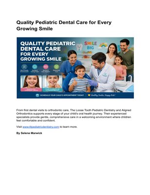 Quality Pediatric Dental Care for Every Growing Smile 