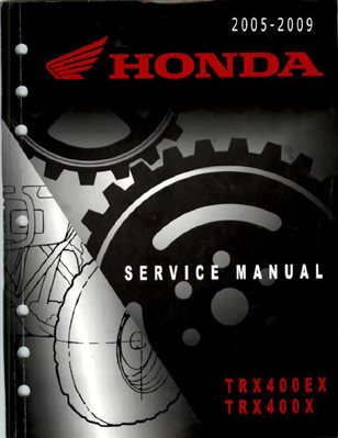 Honda TRX400ex Service Repair Manual 05-09