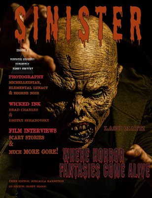 SINISTER Magazine-Issue #1 Lassi Matti Cover