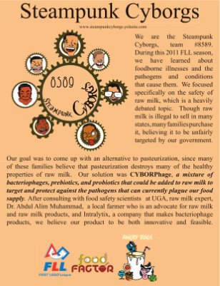 Steampunk Cyborg FLL 2011 Brochure