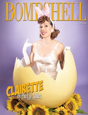 BOMBSHELL Magazine April 2026 - Clairette Cover