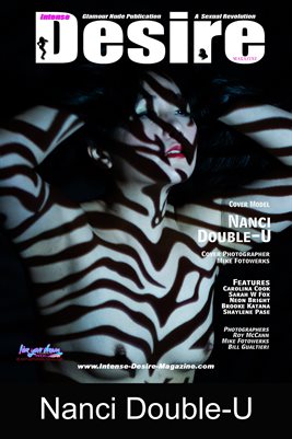 INTENSE DESIRE MAGAZINE COVER POSTER - Cover Model Nanci Double-U - March 2021