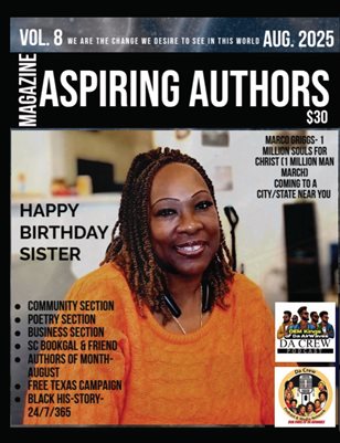 VOL.8 AUGUST ASPIRING AUTHORS MAGAZINE