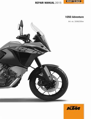 KTM 2015 - 1050 Adventure - Service Workshop Repair Manual