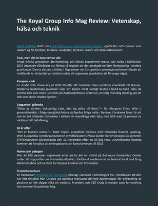 The Koyal Group Info Mag Review: Vetenskap, hälsa och teknik