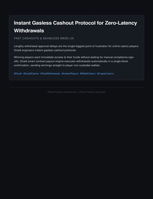 Instant Gasless Cashout Protocol for Zero-Latency Withdrawals