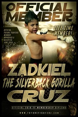 Zadkiel Cruz Gold Diploma Poster