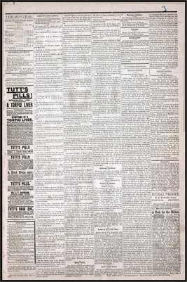 (PAGES 3-4) MARCH 08, 1879 MAYFIELD MONITOR NEWSPAPER, MAYFIELD, GRAVES COUNTY, KENTUCKY