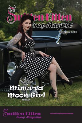 Smitten Kitten Pinup Magazine October 2024 Volume 3 Issue 38 Minerva Moon Girl COVER POSTER