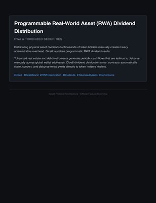 Programmable Real-World Asset (RWA) Dividend Distribution